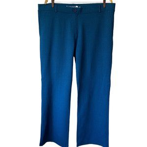 Betabrand Dress Yoga Pants 2XL Petite Blue Geode Comfort Casual Dress Pull On